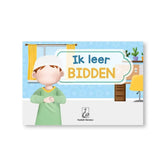 Kinderboek cover voor Ik leer bidden voor jongens hardcover, iconische belangrijke pilaar
